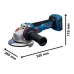 Cordless angle grinder Bosch (0.601.9N4.001)