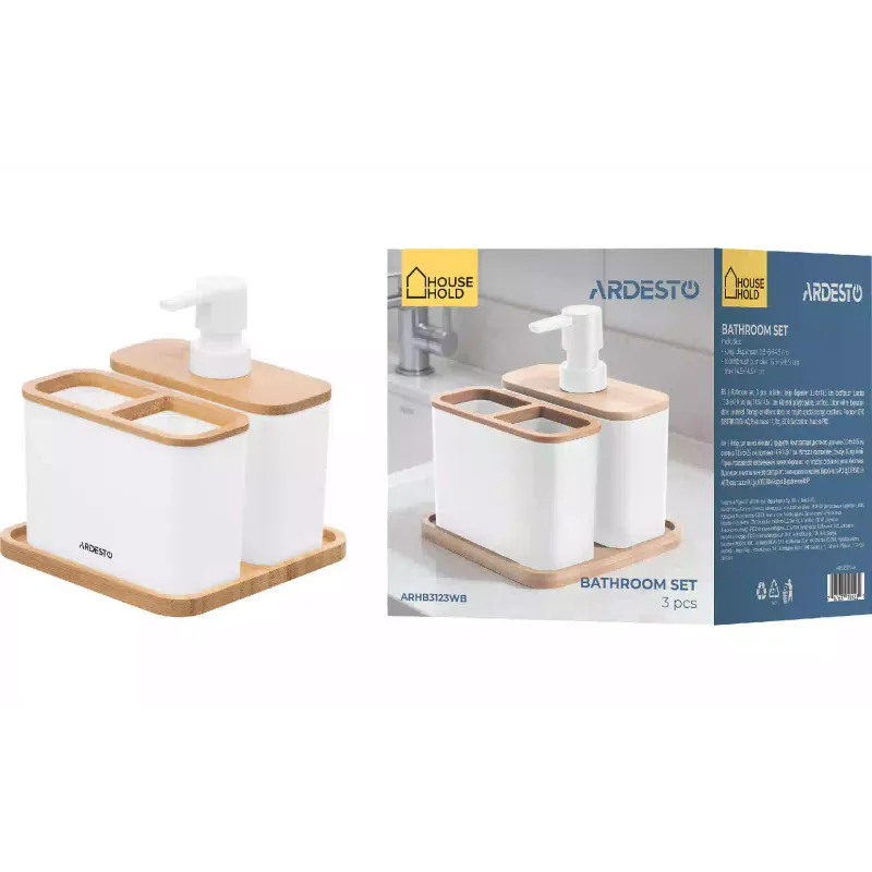 Juego de baño Ardesto Minimalism, White (ARHB3123WB)