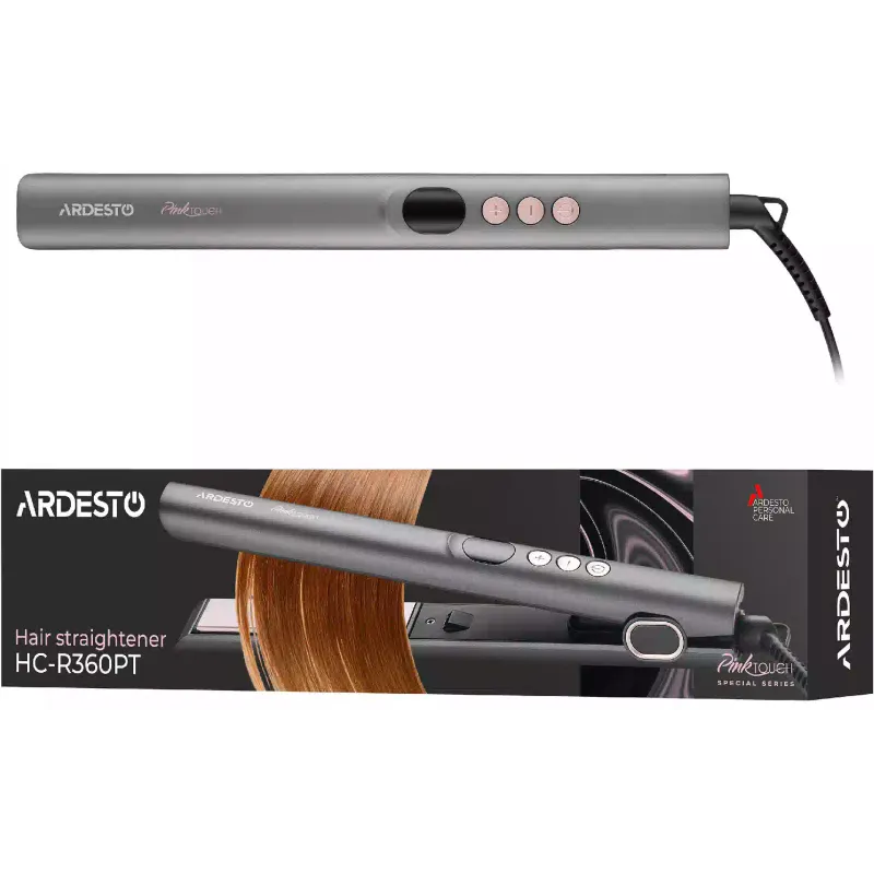 Plancha de pelo Ardesto Pink Touch, Gray (HC-R360PT)