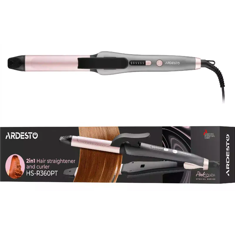 Hajsütővas Ardesto Pink Touch, Gray (HS-R360PT)