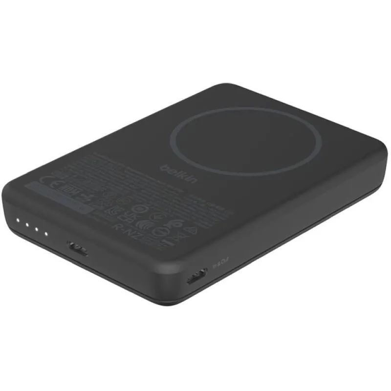 Външна батерия Belkin Slim Magnetic Wireless 10000 mAh, Black (BPD017HQBK)