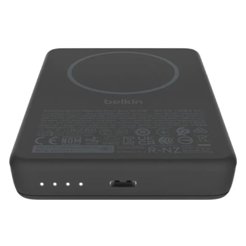 Външна батерия Belkin Slim Magnetic Wireless 10000 mAh, Black (BPD017HQBK)