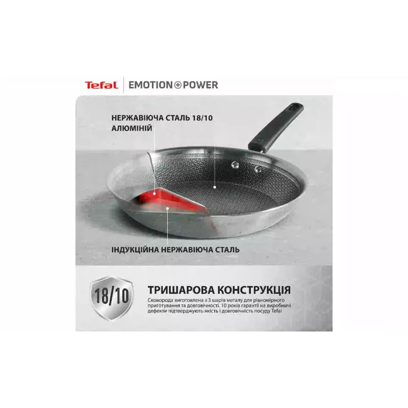 Ponev Tefal Emotion+ Power (SET_E3410455)