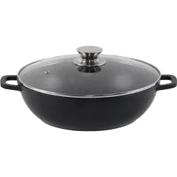 قدر بغطاء زجاجي Ardesto Gemini Lazio, Black (AR1925CA)