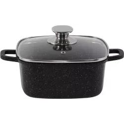 A saucepan with a glass lid Ardesto Gemini Piemonte (AR1935CS), 3.5 l, Black