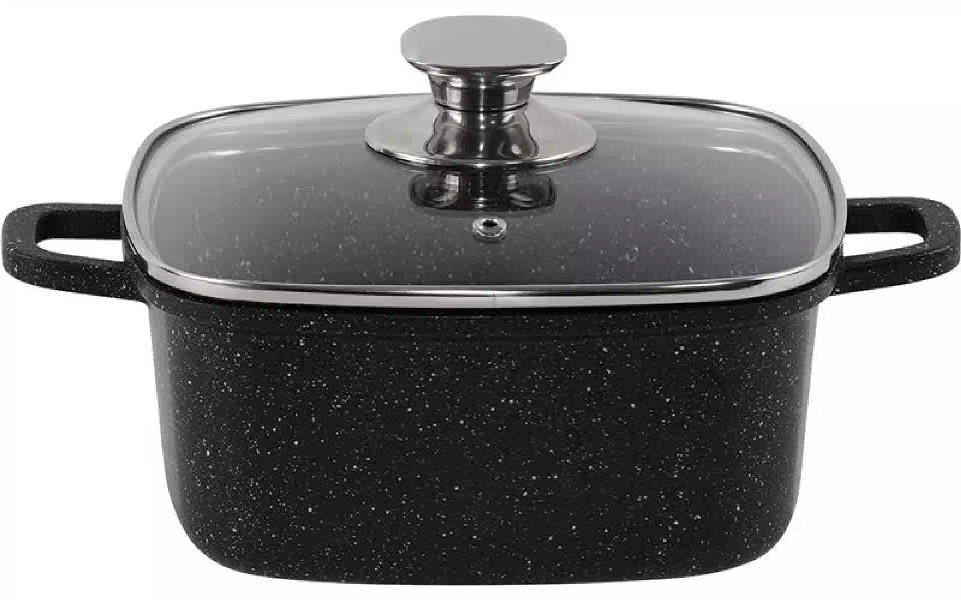 Каструля зі скляною кришкою Ardesto Gemini Piemonte (AR1944CS), 4.4 л, алюміній, Black Каструля зі скляною кришкою Ardesto Gemini Piemonte (AR1944CS), 4.4 л, алюміній, Black
