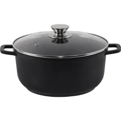 A saucepan with a glass lid Ardesto Gemini Lazio (AR1945CA), 4.5 l, Black