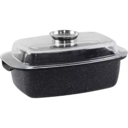 Asador de gansos con tapa de cristal Ardesto Gemini, Black (AR1955RR)