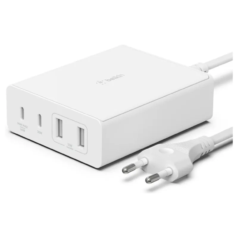Cargador Belkin USB-C x2, White (WCH010VFWH)