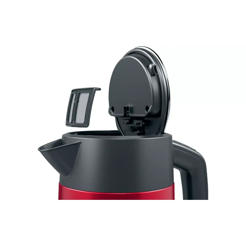 Електрочайник Bosch (TWK4P434), 1700 мл, Red/Grey