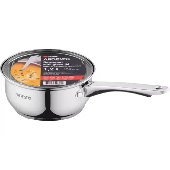 Merőkanál fedővel Ardesto Gemini Gourmet Aosta, Stainless steel (AR1912BS)