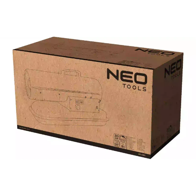 Pistola de ar quente Neo Tools, Black (90-080)
