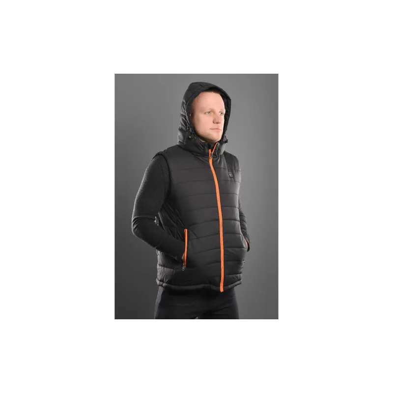 Отопляема жилетка с качулка 2E, Black (2E-HVHPPL-BK)