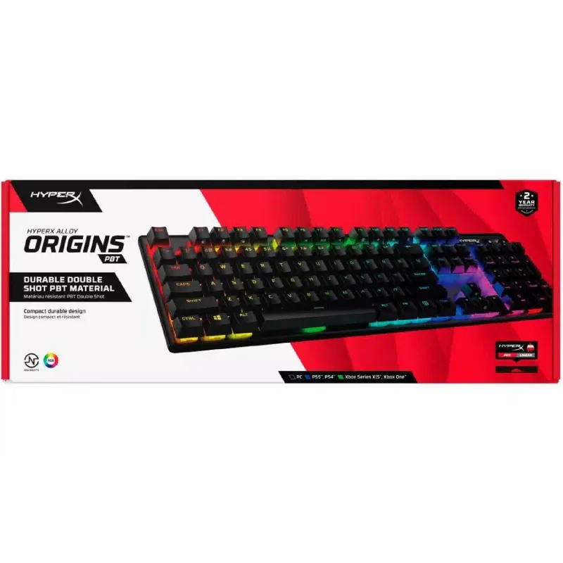 Mehanska tipkovnica HyperX Alloy Origins Origins PBT, Black (639N3AA)