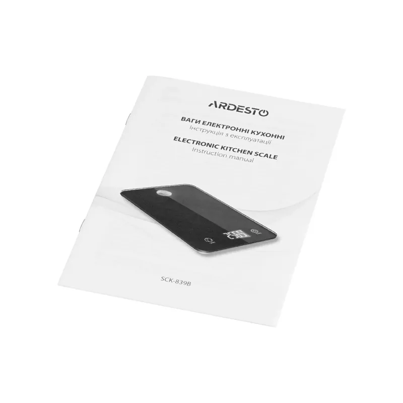 Balanças de cozinha Ardesto, Black (SCK-839B)