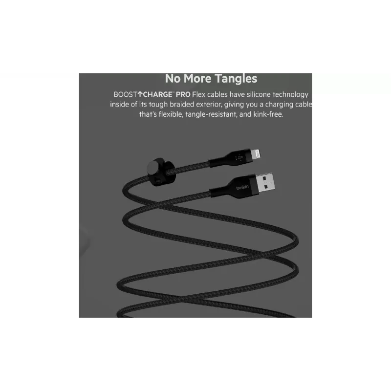 Kábel Belkin, Black (CAA010BT1MBK)