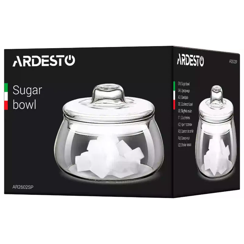 Zuckerdose Ardesto, Transparent (AR2602SP)