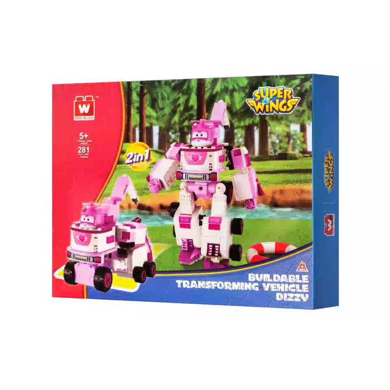 Construtor Super Wings Small Blocks Buildable Transforming Vehicle Dizzy (EU385006)