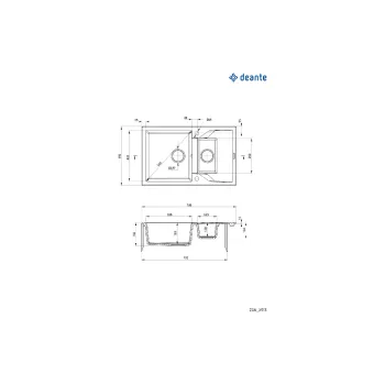 حوض المطبخ Deante Andante, Beige (ZQN_5113)