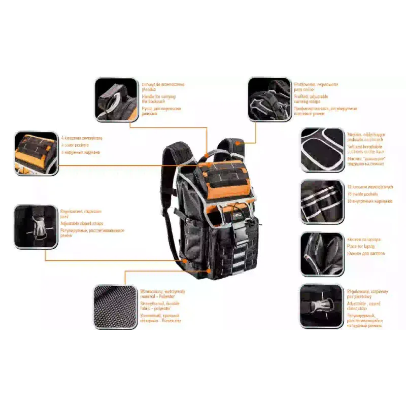 Mochila para ferramentas Neo Tools 22 кармана (84-304)
