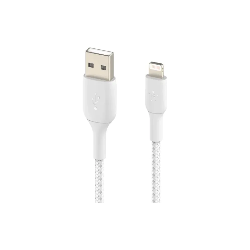 Kabel za polnjenje in sinhronizacijo Belkin USB-A - Lightning, White (CAA002BT1MWH)