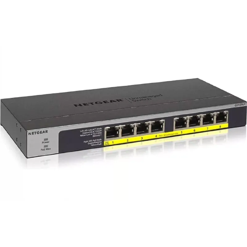 Διακόπτης Netgear GS108LP (GS108LP-100EUS)