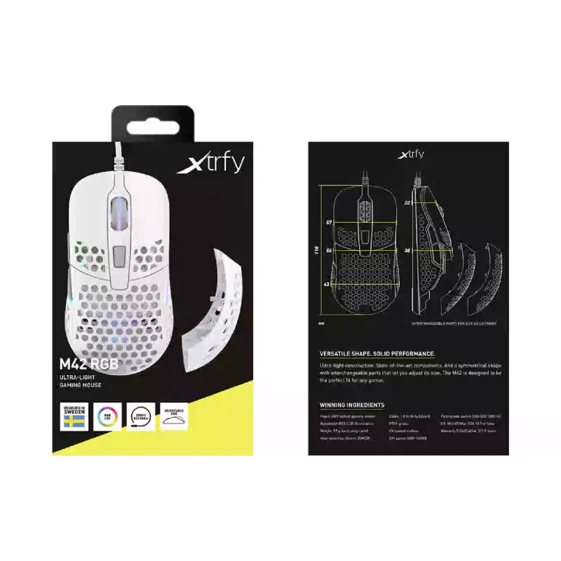 Mouse Xtrfy  (XG-M42-RGB-WHITE)
