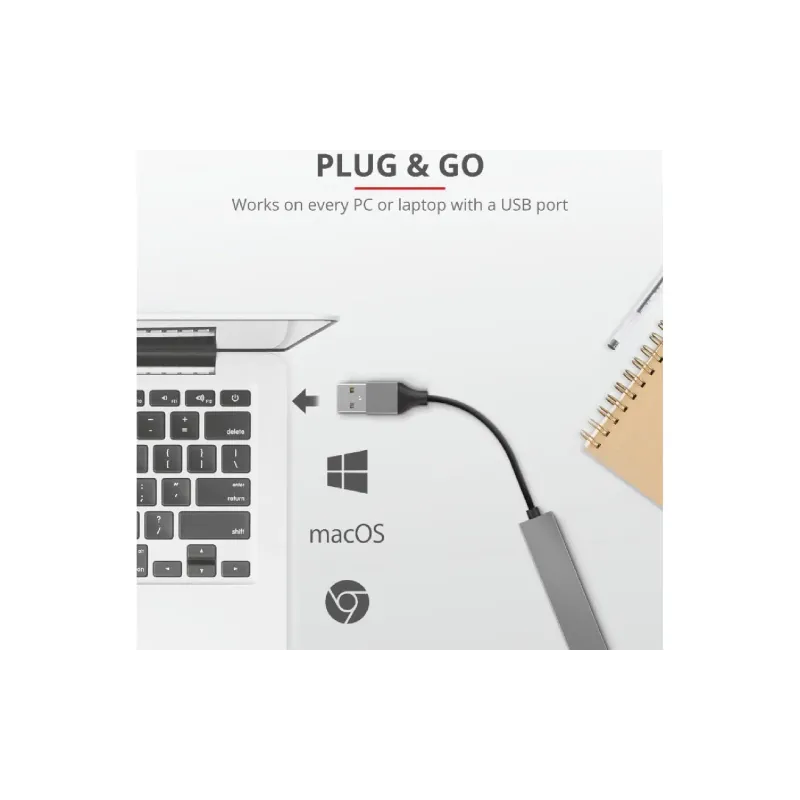 USB-хаб Trust USB-A - USB-A х4 (23786_TRUST), Gray