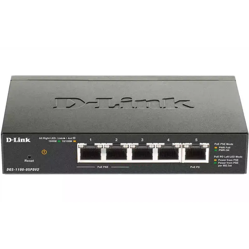 Превключвател D-Link (DGS-1100-05PDV2)
