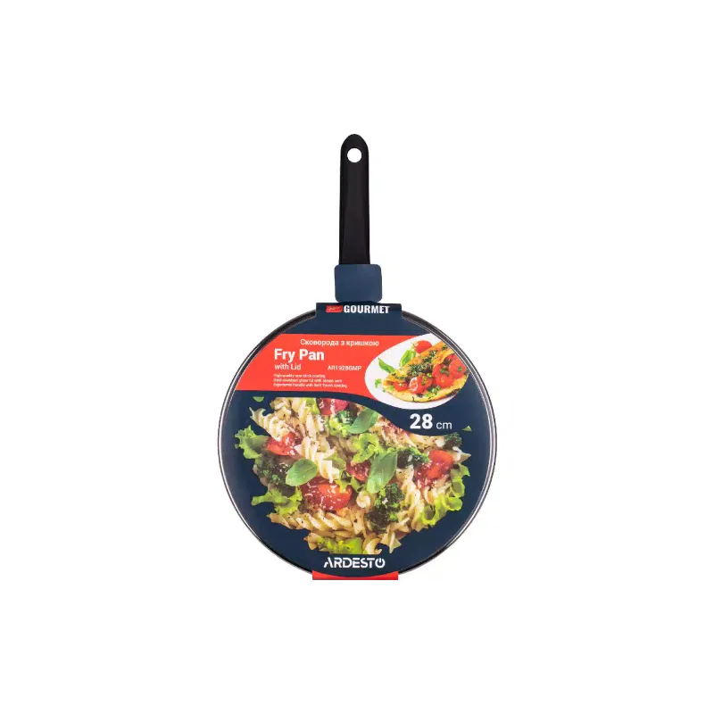 مقلاة مع غطاء Ardesto Gemini Gourmet Aosta, Black (AR1928GMP)