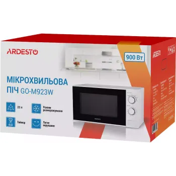 Microwave oven Ardesto (GO-M923W), 23 l, White