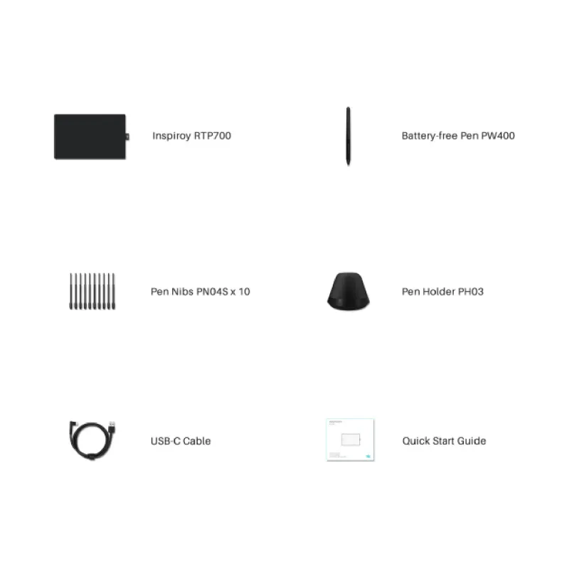 Tablet Huion 11"  Black (RTP-700)