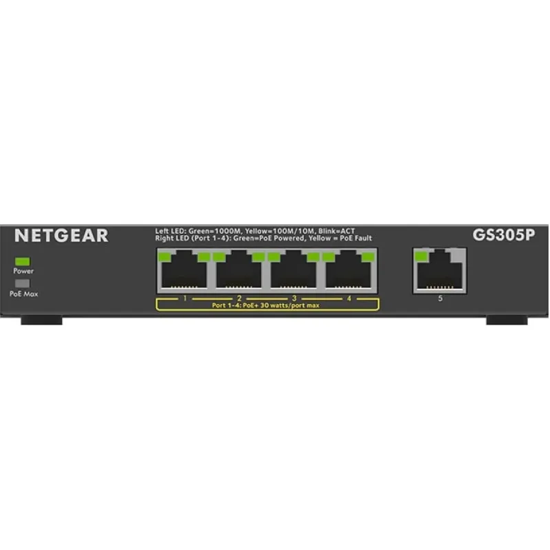 يُحوّل Netgear GS305P (GS305P-200PES)