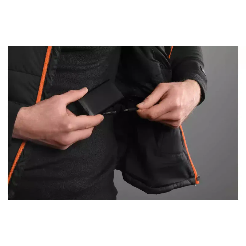 Colete aquecido com capuz 2E, Black (2E-HVHPPXXL-BK)