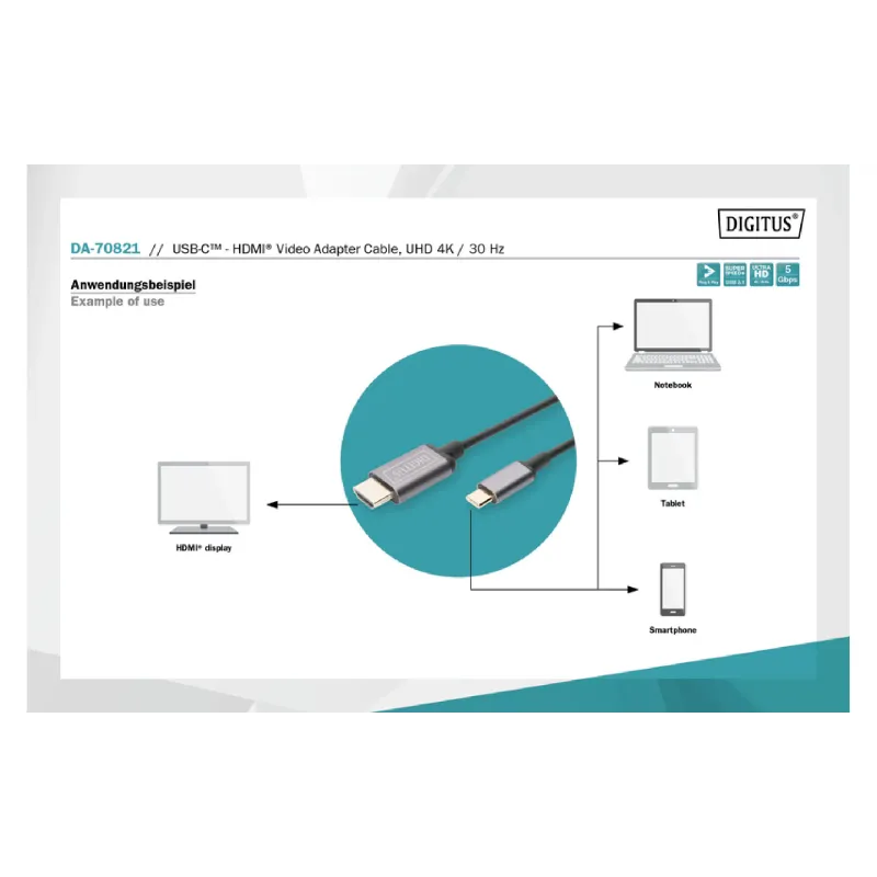 Адаптер Digitus  (DA-70821)