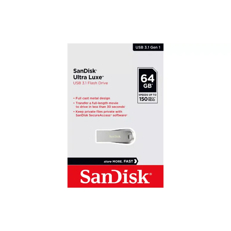USB-meghajtó Sandisk, Silver (SDCZ74-064G-G46)