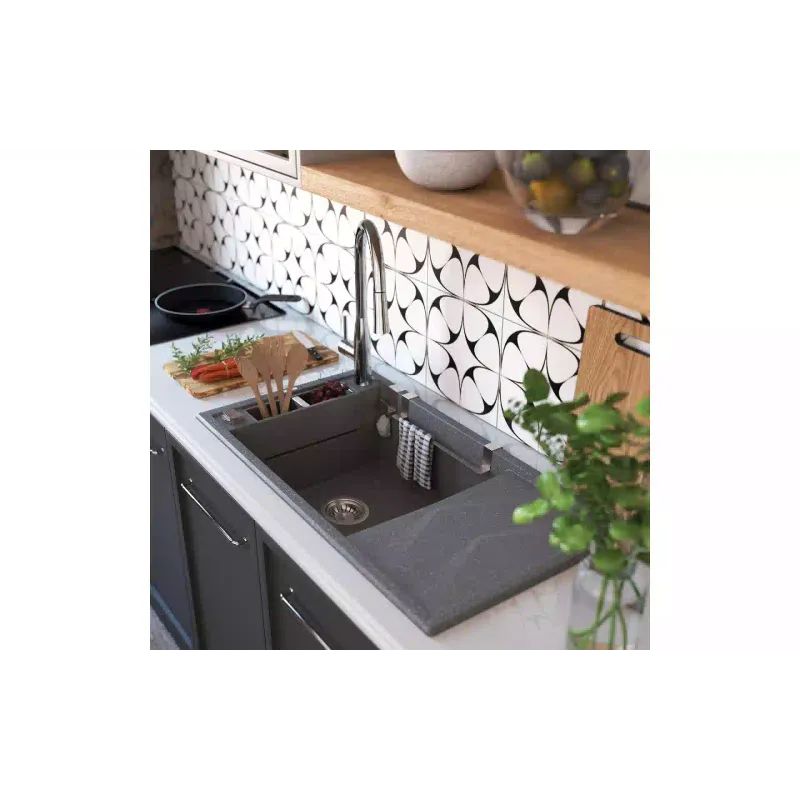 حوض المطبخ Deante Magnetic, Anthracite (ZRM_T113)