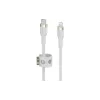 كابل الشحن والمزامنة Belkin USB-C - Lightning, White (CAA011BT1MWH)
