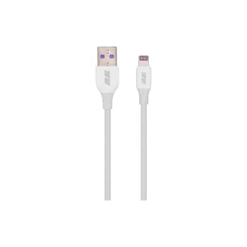 Cable de carga y sincronización 2E USB-A - Lightning, White (2E-CCAL-WH)