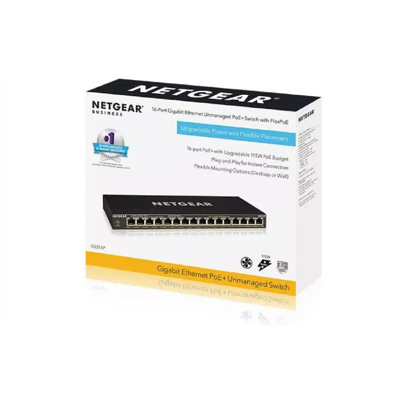 Kapcsoló Netgear GS316P (GS316P-100EUS)