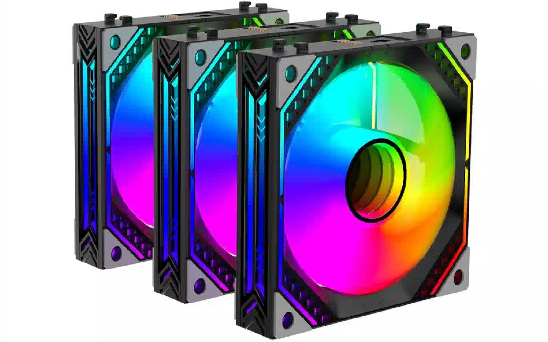 Gehäuselüfter 2E, Black (2E-ACF120IW-ARGB) Gehäuselüfter 2E, Black (2E-ACF120IW-ARGB)