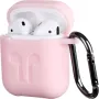 Чохол 2E Pure Color Silicone Imprint (2E-AIR-PODS-IBPCSI-3-LPK), для Apple AirPods G1-2, Light Pink