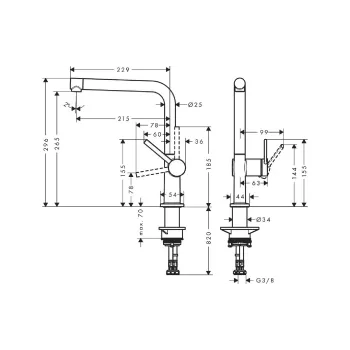 Küchenarmatur Hansgrohe (72840800)