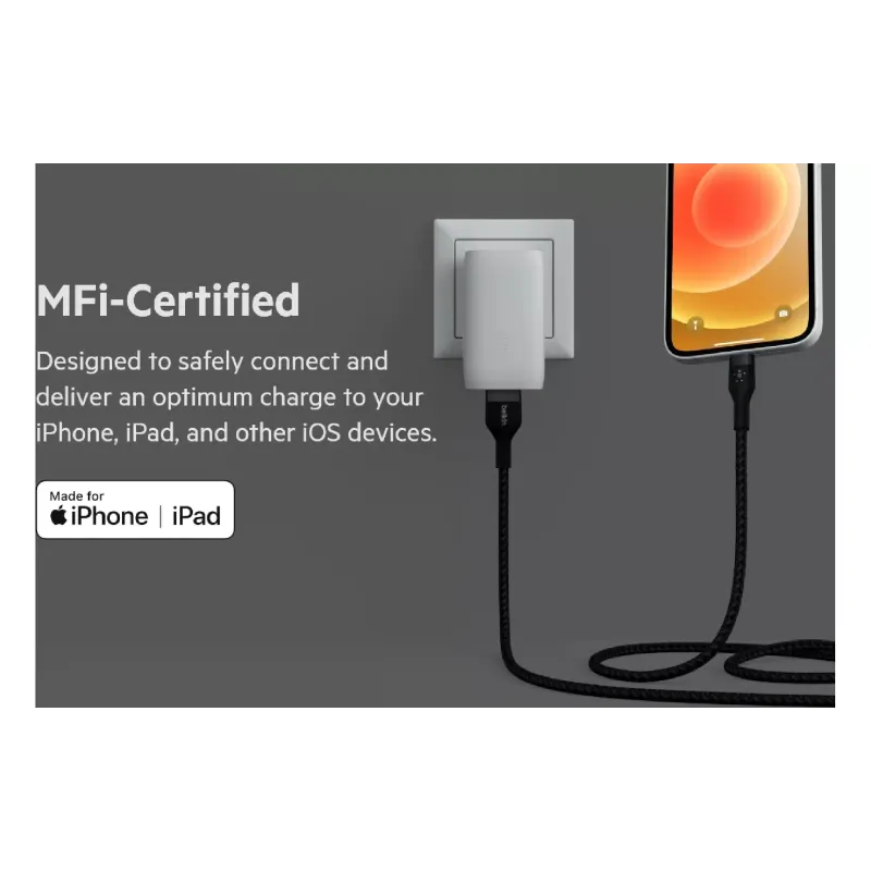 Kábel Belkin, Black (CAA010BT1MBK)