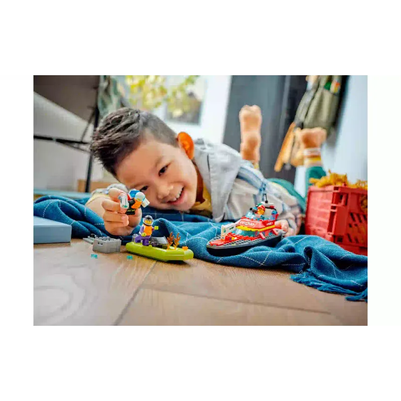 Konstruktőr LEGO City Fire Fire Rescue Boat (60373)