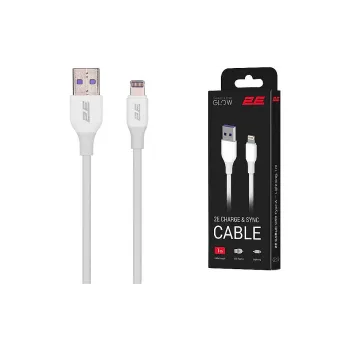 Cable de carga y sincronización 2E USB-A - Lightning, White (2E-CCAL-WH)