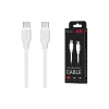 Cabo de carregamento e sincronização 2E USB-C - USB-C, White (2E-CCCC-WH)