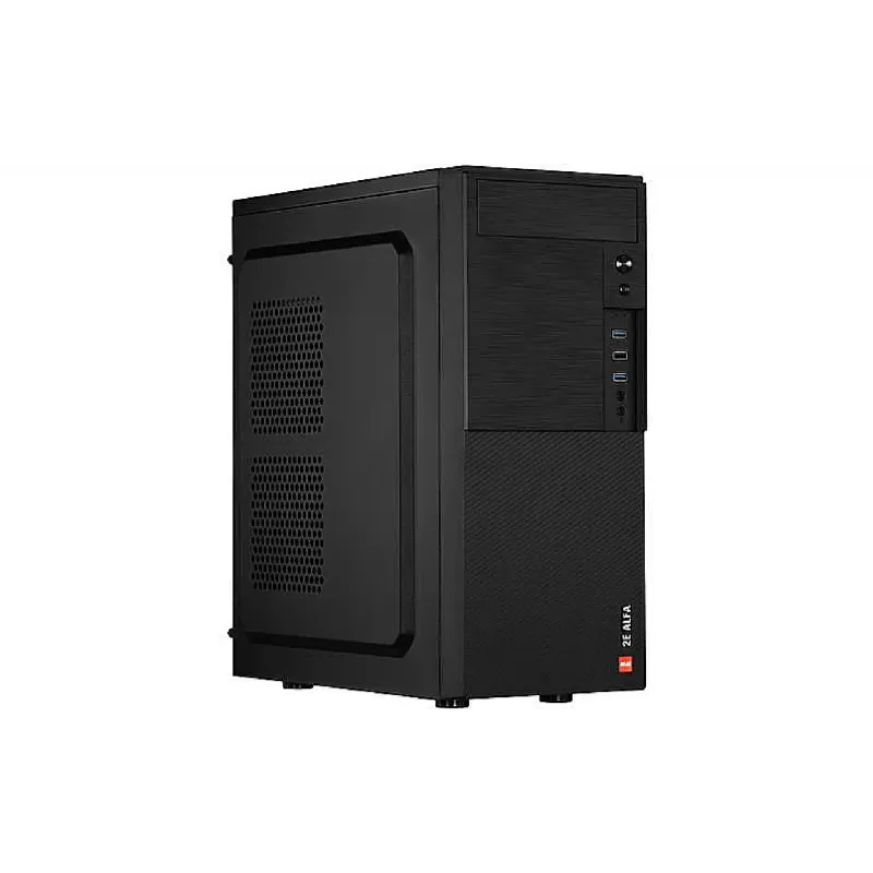 Кутия за компютър 2E Alfa, Black (2E-E190-3U)