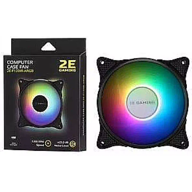 Ventilador de caja 2E, Black (2E-F120IR-ARGB)