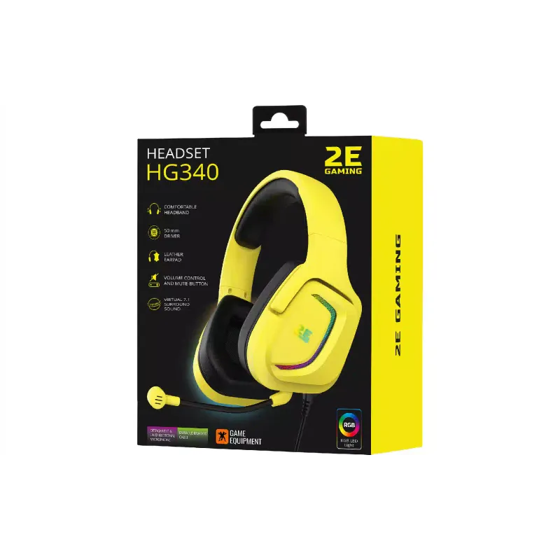 Auriculares 2E HG340 (2E-HG340YW-7.1)